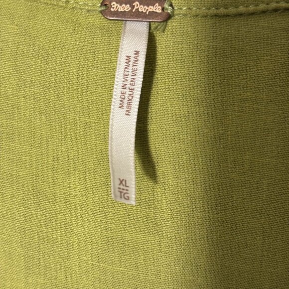 Free People Get Away With Me Tunic in Frosted Fern V-Neck Short Sleeve - XL - Picture 5 of 14